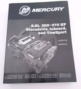 90-8m0119306 Mercury 2017 Mercruiser Service Manual 6.2l 300-370 Hp Sterndrive