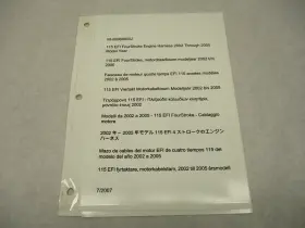90-899698002 Mercury Marine Engine Harness Wiring Diagram For 2002-05 115 Efi 4-stroke