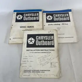 Ob3847 Mercury 1980-81 Outboard Parts Catalog Manual And Instructions Chrysler 55hp 559 Hon H1n