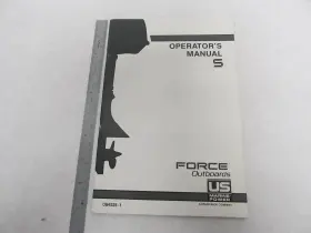 Ob4225-1 Mercury Force Outboard Operators Manual 5 Hp 2-cycle