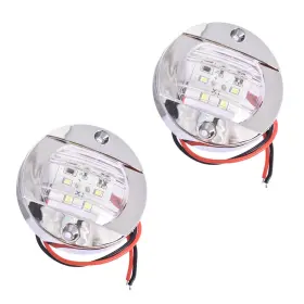 Gs1767372fe Muparkt 6 Led Cabin Deck Courtesy Light Stern Transom Lights 2p Marine Boat Round