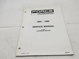 Ob4126 1986 1985 1984 Force Outboards Service Repair Manual 4 Hp Outboard Motor