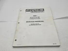 Ob4130 1984 1985 1986 1987 1988 Force Outboards 85 125 Hp Service Manual -read
