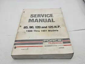 Ob4642 1991 1990 1989 1988 Force Outboards 85 90 120 125 Hp Service Manual -read