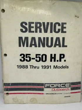 Ob4645 1991 1990 1989 1988 Force Outboards Service Manual 35 50 Hp Publish
