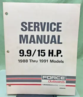 Ob4646 New Genuine Force Outboards 9.9/15 Hp Service Manual 88-91