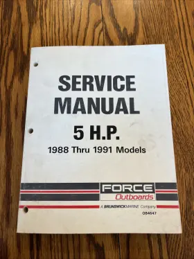 Ob4647 Mercury Mariner Genuine Oem 5 Hp 1988-1991 Force Outboard Service Manual