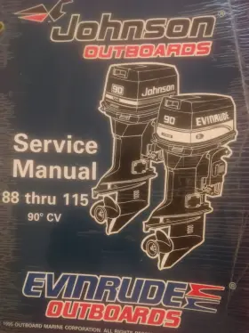 0507126 Omc 1996 Evinrude Johnson 507126 Inch Ed 88 - 115 Hp 90 Deg Cv Outboard Service Manual