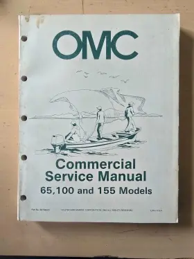 Hue-16c Omc 383360 1968 Vintage Service Manual Stern Drive Hu 155 Hp