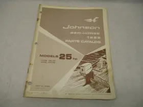 Omc 383869 1969 Johnson Sea-horse Outboard Parts Catalog 25 Hp Models