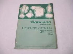 Omc 386133 1973 Johnson Sea-horse 20 Hp Outboard Parts Catalog 20r73 20rl73