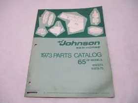 Omc 386137 1973 Johnson Sea-horse 65 Hp Outboard Parts Catalog 65es73 65esl73