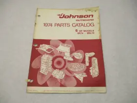 Omc 386551 1974 Johnson 6 Hp Outboard Parts Catalog 6r74 6rl74 Final Edition