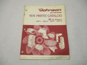 Omc 386554 1974 Johnson 25 Hp Outboard Parts Catalog 25r74 25rl74 25e74 Final