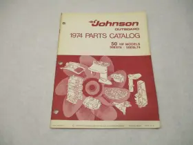 Omc 386557 1974 Johnson 50 Hp Outboard Parts Catalog 50es74 50esl74 Final Editio