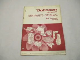 Omc 386559 1974 Johnson 85 Hp Outboard Parts Catalog 85esl74 Final Edition