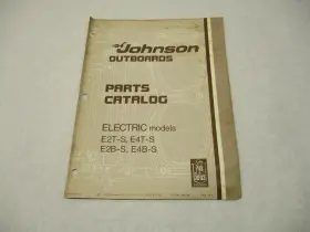 Omc 387010 Johnson Outboard 1975 Electric Model Parts Catalog Final Edition