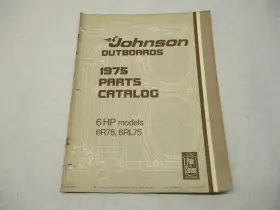 Omc 387013 1975 Johnson 6 Hp Outboard Parts Catalog 6r75 6rl75 Final Edition