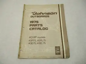 Omc 387017 1975 Johnson 40 Hp Outboard Parts Catalog 40r75 40rl75 Final Edition