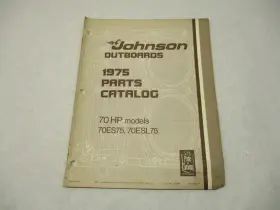 Omc 387019 1975 Johnson 70 Hp Outboard Parts Catalog 70es75 70esl75 Final Editio