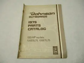 Omc 387022 1975 Johnson 135 Hp Outboard Parts Catalog 135esl75 135etl75 Final