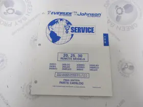 437473 Omc Evinrude Johnson 20-30 Remote Outboard Parts Catalog 1995