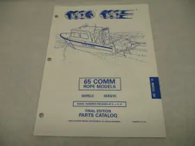 437484f Omc Nos 437484 Evinrude Johnson 65 Comm Rope Outboard Parts Catalog 1995