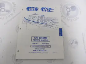 Omc 437494 Evinrude Johnson 125 Comm Remote Outboard Parts Catalog 1995