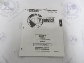 Omc 438158 Evinrude Johnson 28 Jet Outboard Parts Catalog 1996