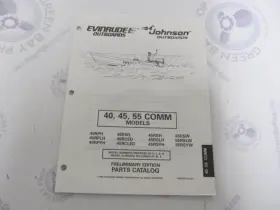 Omc 438161 Evinrude Johnson 40-55 Comm Outboard Parts Catalog 1996