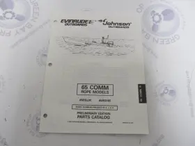 Omc 438166 Evinrude Johnson 65 Comm Rope Outboard Parts Catalog 1996