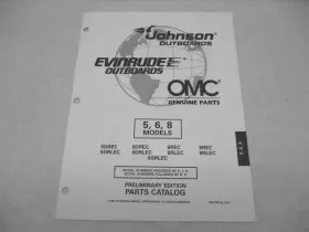 439246 Omc 438984 Evinrude Johnson 5 6 8 Hp Outboard Parts Catalog 1998 Prelim