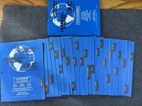 Omc 439321 Evinrude Johnson 2hp - 250hp Outboard Parts Catalog Set 1998 Final Edition