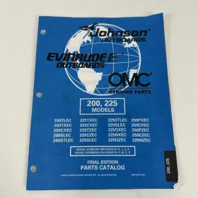 Omc 439322 Evinrude Johnson 200-225 Hp Outboard Parts Catalog 1998