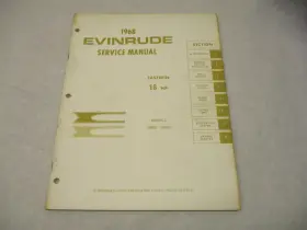 Omc 4481 1968 Evinrude Outboard Service Repair Manual 18 Hp Fastwin 18802