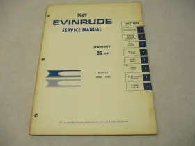 Omc 4594 2 4594 1969 Evinrude Outboard Service Repair Manual 25 Hp Sportster 25902 2590