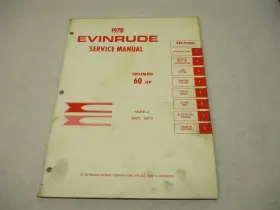 Omc 4689 4 4689 1970 Evinrude Outboard Service Repair Manual 60hp Triumph 60072 60073