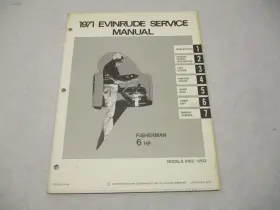 Omc 4746 4 4746 1971 Evinrude Outboard Service Repair Manual 6 Hp Fisherman 6102 6103