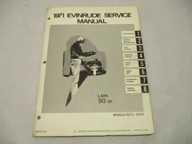 Omc 4751 4 4751 1971 Evinrude Outboard Service Repair Manual 50 Hp Lark 50172 50173