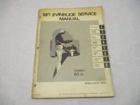 Omc 4752 4 4752 1971 Evinrude Outboard Service Repair Manual 60 Hp Triumph 60173