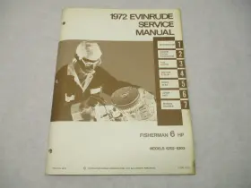 Omc 4813 4 4813 1972 Evinrude Outboard Service Manual 6 Hp Fisherman 6202 6203
