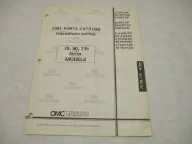 Omc 5001644 Evinrude 75 90 115 Hp Ficht Ram Outboard Prelim Parts Catalog 2001