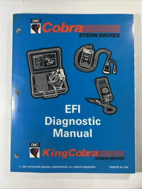 500597 Omc King Cobra Stern Drive Service Repair Manual Inch Md Efi Diagnostic Ford
