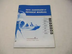 Omc 5013 3 5013 1974 Evinrude Outboard Service Repair Manual 6 Hp Fisherman 6402 6403