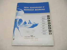 Omc 5015 4 5015 1974 Evinrude Outboard Service Manual 15 Hp Fastwin 15404 15454 15455 15405