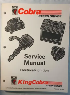 0503169 Omc 503169 Inch Hu Cobra Stern Drive Electrical / Ignition Service Manual