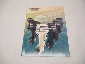Omc 507071 Vintage Evinrude Outboard Motor 1995 Sales Catalog Brochure With Specs Page