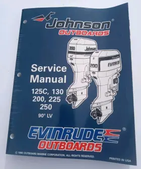 125c-250 Omc 507128 Evinrude Johnson Outboard Service Repair Manual Inch Ed Hp 90 Lv