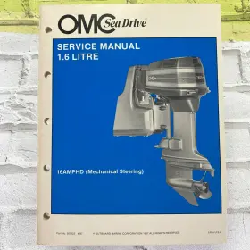 Omc 507623 1987 Sea Drive Service Manual 1.6 Litre 16 Amphd Mechanical Steering