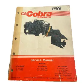 507708 Omc Cobra Stern Drives 4-6-8 Cylinder Service Manual